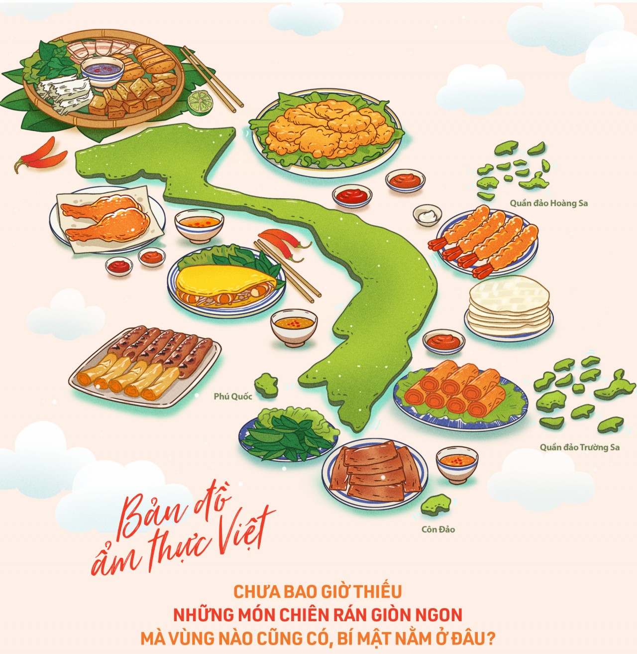 Hướng dẫn bản đồ món ăn Việt Nam dễ làm